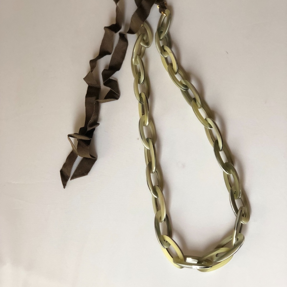 Long oval link necklace